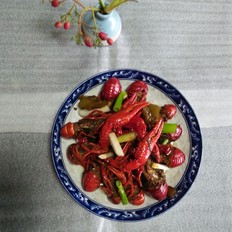 酸菜小龍蝦的做法-蒜香味炒菜譜