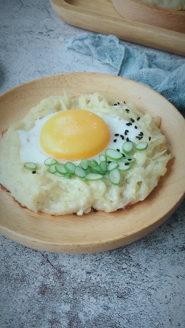 美味鳥(niǎo)巢蛋的做法-家常味煎菜譜