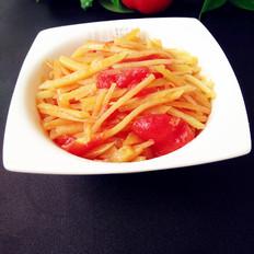 土豆絲西紅柿的做法-家常味炒菜譜