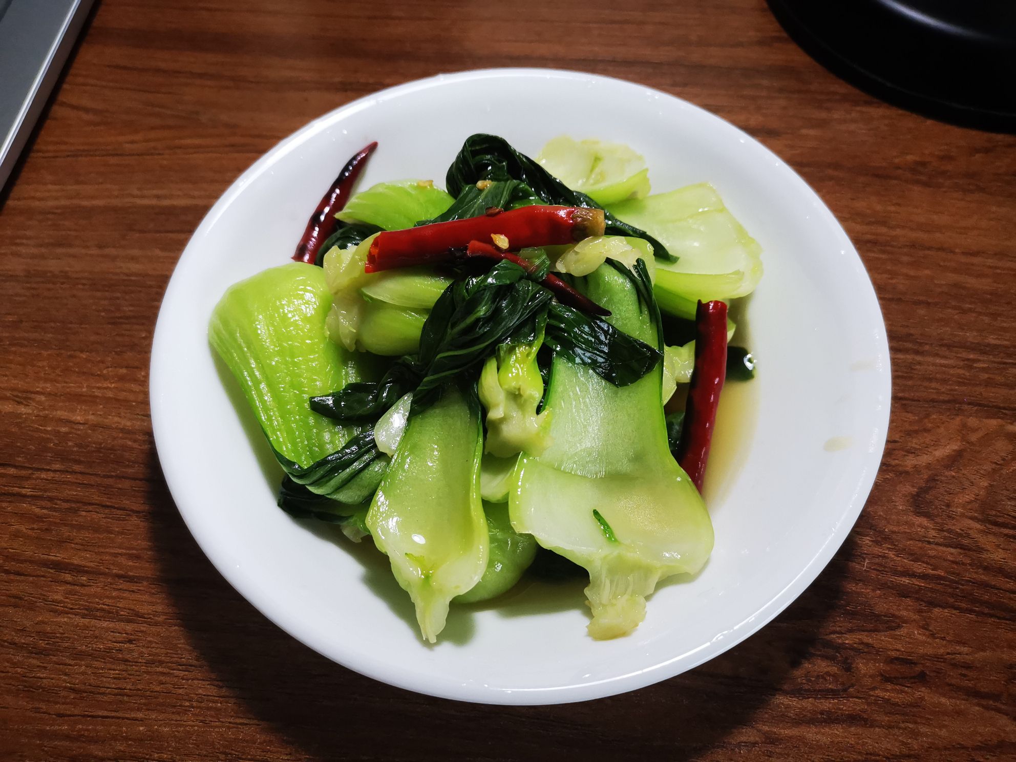 干椒炒小油菜的做法-家常味炒菜譜