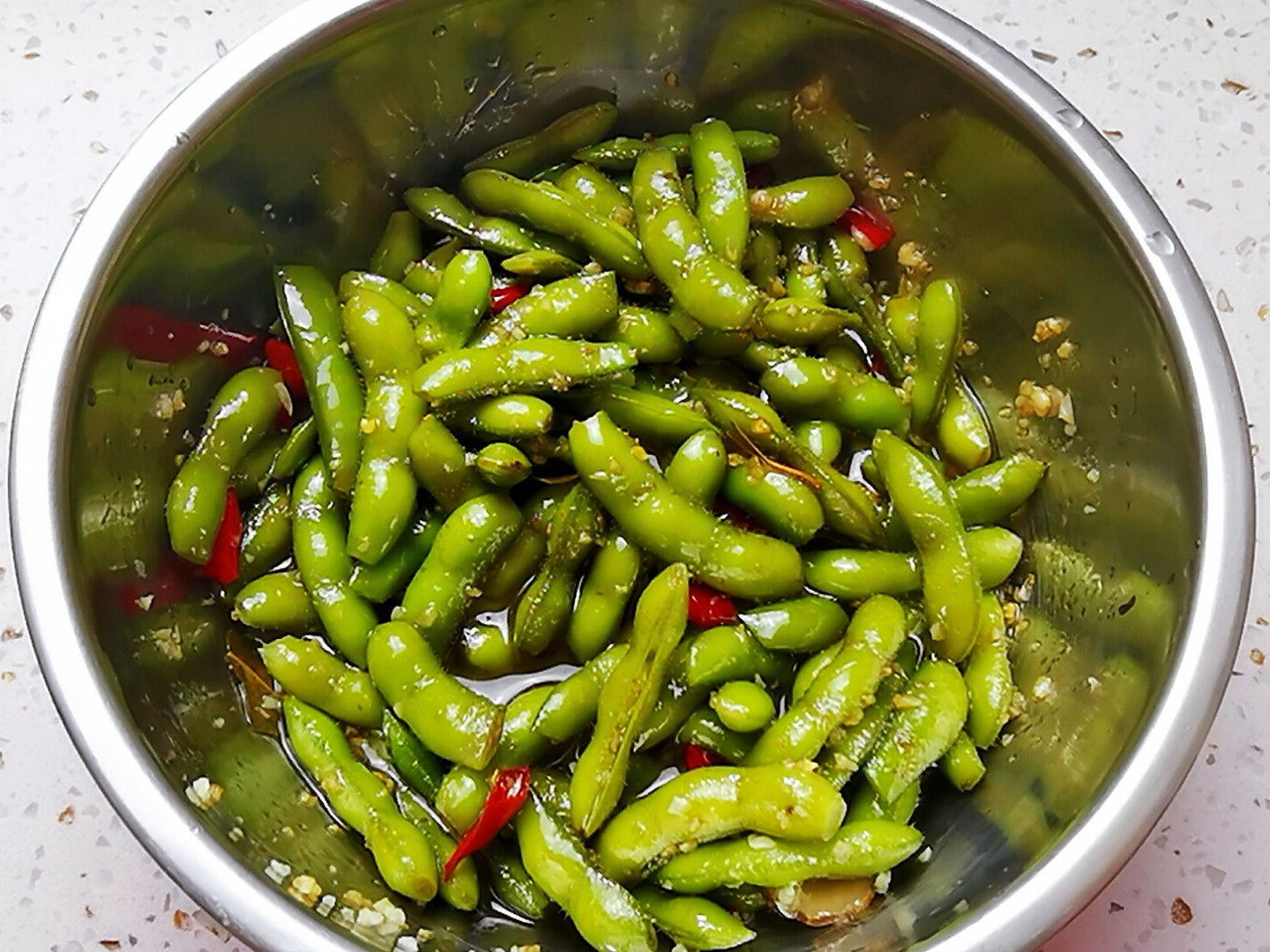 武漢毛豆的做法-咸鮮味拌菜譜
