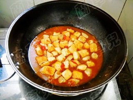茄汁豆腐的做法-家常味燒菜譜