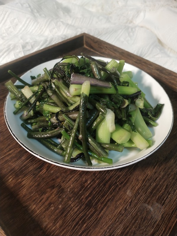 清炒紅菜苔的做法-家常味炒菜譜