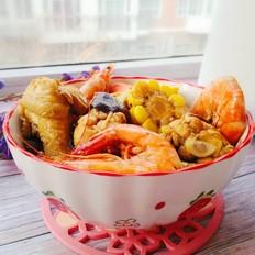 有肉有菜有海鮮，熱乎乎滿口留香的做法-咸鮮味煮菜譜