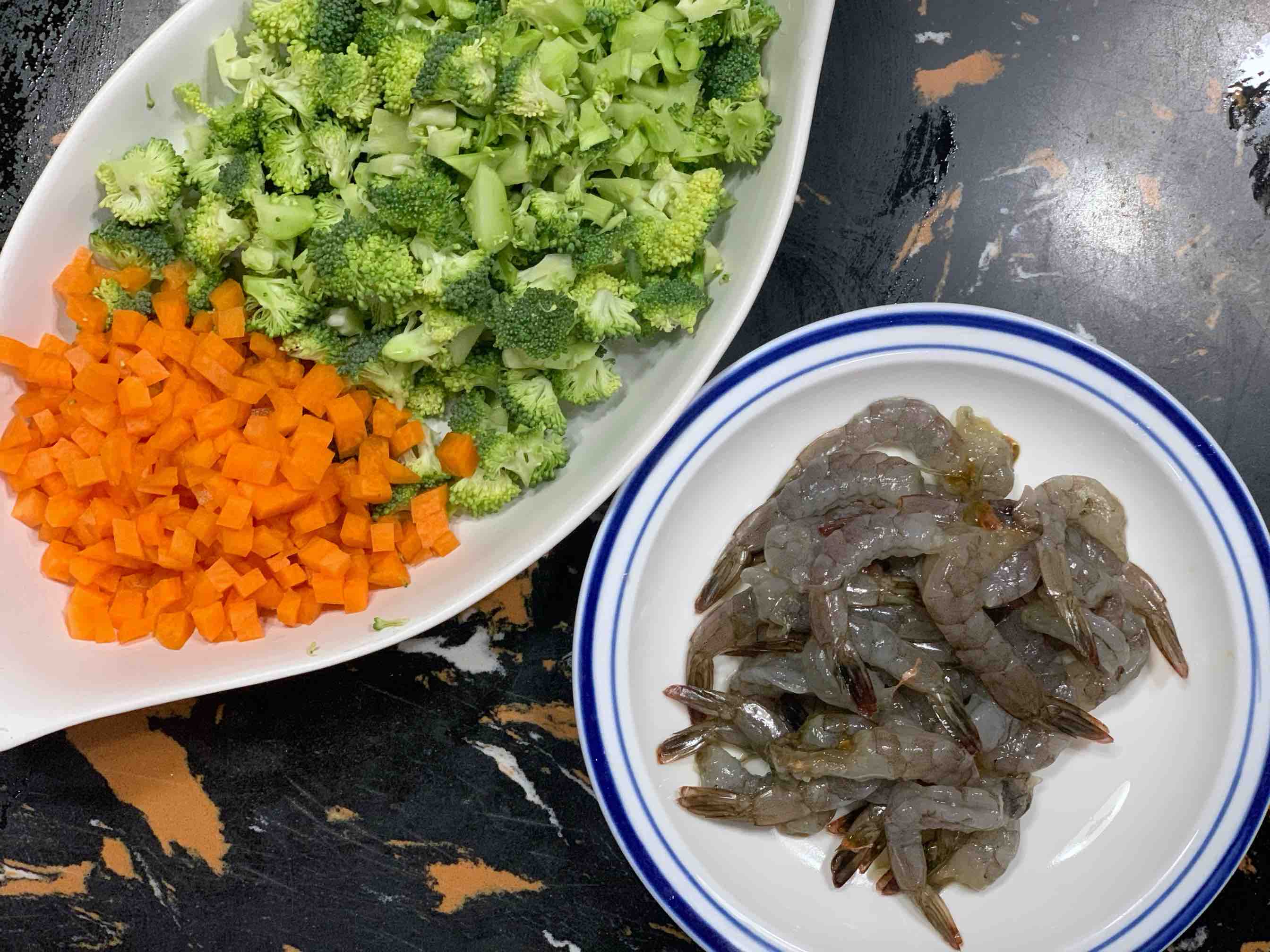 西蘭花蝦仁炒飯的做法-咸鮮味炒菜譜