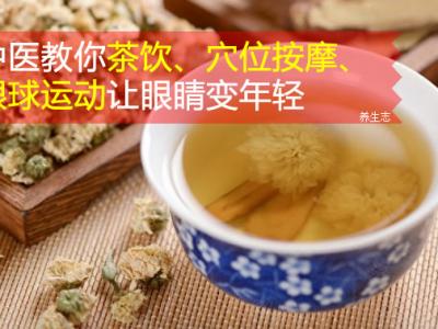 中醫(yī)學(xué)教你茶飲、穴位按摩、眼球運動讓眼睛變年青